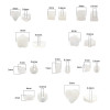Natural Shell Beads White Love Straight Hole Square Plum Blossom Loose Handmade Diy