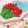 Colorful Glass Four-leaf Clover Flat Bead Bracelet Loose Beads Handmade Diy Necklace