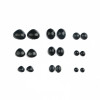 Black Animal Eyes Flat Beads Diy Hand-knitted Doll Making Hair Clip Material Package
