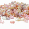 15mm Acrylic Imitation Flower Petals Four-petal Holder Separated by Beads Handmade Diy