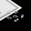Water Drop Glass Rhombus Side Hole Crystal Loose Beads Handmade Diy Clothing Accessories