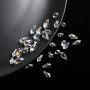 Water Drop Glass Rhombus Side Hole Crystal Loose Beads Handmade Diy Clothing Accessories