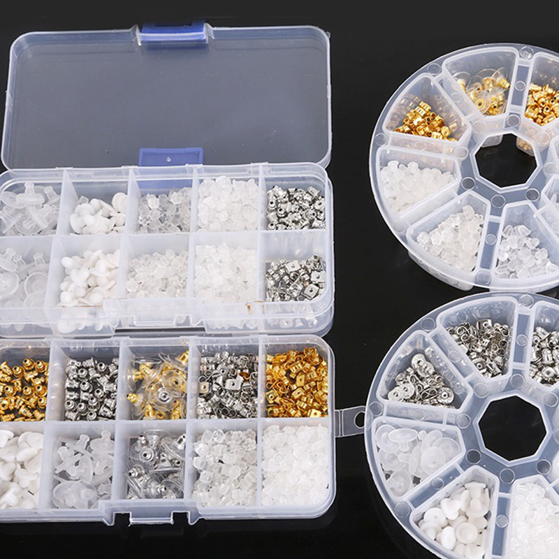 Diy Anti-falling Silicone Earplugs, Multiple Styles of Bullet Transparent Plastic Metal