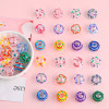 Hand-painted Hollow Oil Dripping Glass Beads, Loose Diy Beading Materials, Handmade