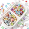 Acrylic Transparent Retro Frosted Gold Loose Beads Handmade Diy Bracelet Necklace Pendant