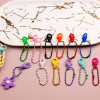 Diy Jewelry Accessories Plastic Lobster Clasp Bead Chain Pendant Paint Mixed Color Round