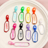 Diy Jewelry Accessories Plastic Lobster Clasp Bead Chain Pendant Paint Mixed Color Round
