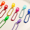 Diy Jewelry Accessories Plastic Lobster Clasp Bead Chain Pendant Paint Mixed Color Round