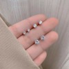 Six-piece Set of Earrings for Women, Small, Exquisite and Cool Style 2024 New