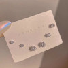 Six-piece Set of Earrings for Women, Small, Exquisite and Cool Style 2024 New
