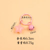 Candy Color Girly Heart Star Bell Keychain Pendant Fresh Diy Bag Jewelry Accessories Gifts