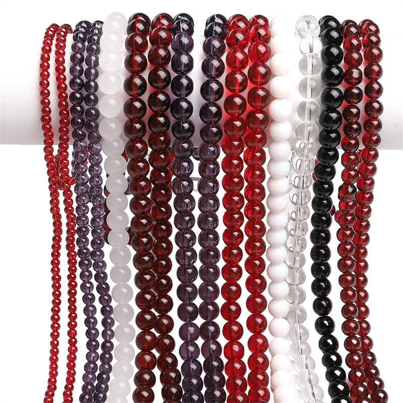 Imitation Jade Glass Beads Handmade Diy Bracelet Necklace Beaded Jewelry Pendant