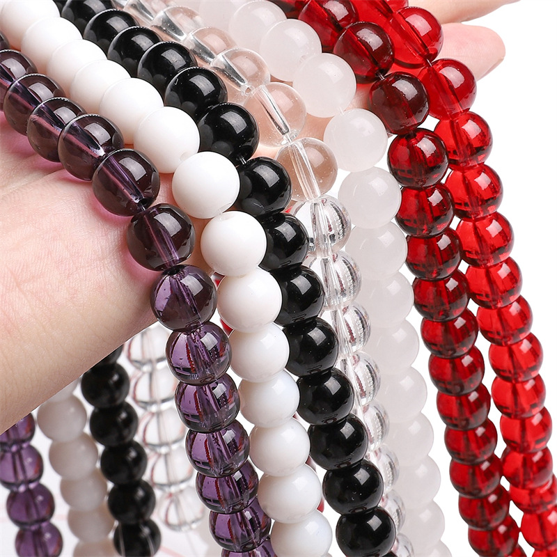Imitation Jade Glass Beads Handmade Diy Bracelet Necklace Beaded Jewelry Pendant