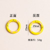 Candy Color Metal Paint 25mm Cat Claw Spring Buckle Key Chain Pendant Diy Jewelry