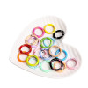 Candy Color Metal Paint 25mm Cat Claw Spring Buckle Key Chain Pendant Diy Jewelry