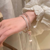 Ins Retro National Trend Exquisite One-step Colored Glass Bracelet Women's New Style