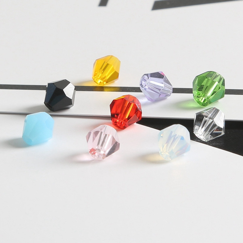 3mm Glass Crystal Pointed Beads Bracelet Necklace Pendant Loose Diy Handmade Accessories