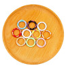 Painted Colorful Donut Spring Buckle Round Split Ring Metal Cartoon Diy Jewelry