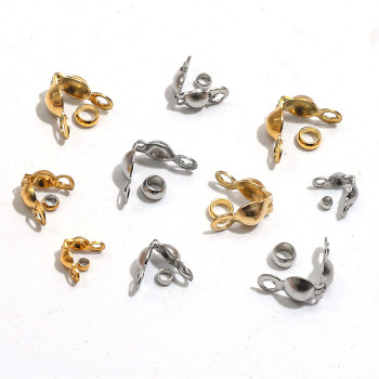 Stainless Steel Covered Buckle + Positioning Bead Accessories Set Handmade Diy Necklace
