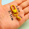 Painted Color U-shaped Revolving Door Buckle Lobster Alloy Jewelry Accessories Keychain
