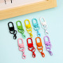 Painted Color U-shaped Revolving Door Buckle Lobster Alloy Jewelry Accessories Keychain