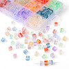 7mm High Quality Glass Phantom Gradient Sugar Cube Beads Rice Jewelry Accessories