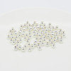 Copper Beads Beading Material Electroplated Silver White K Rose Gold Jewelry Accessories