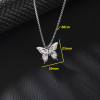 Accessories Niche New Product Stainless Steel Hollow Volleyball Plant Flower Butterfly