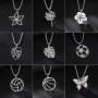 Accessories Niche New Product Stainless Steel Hollow Volleyball Plant Flower Butterfly