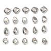 Plastic Ccb Irregular Shaped White K Color Separated Beads Diy Handmade Earrings Bracelet