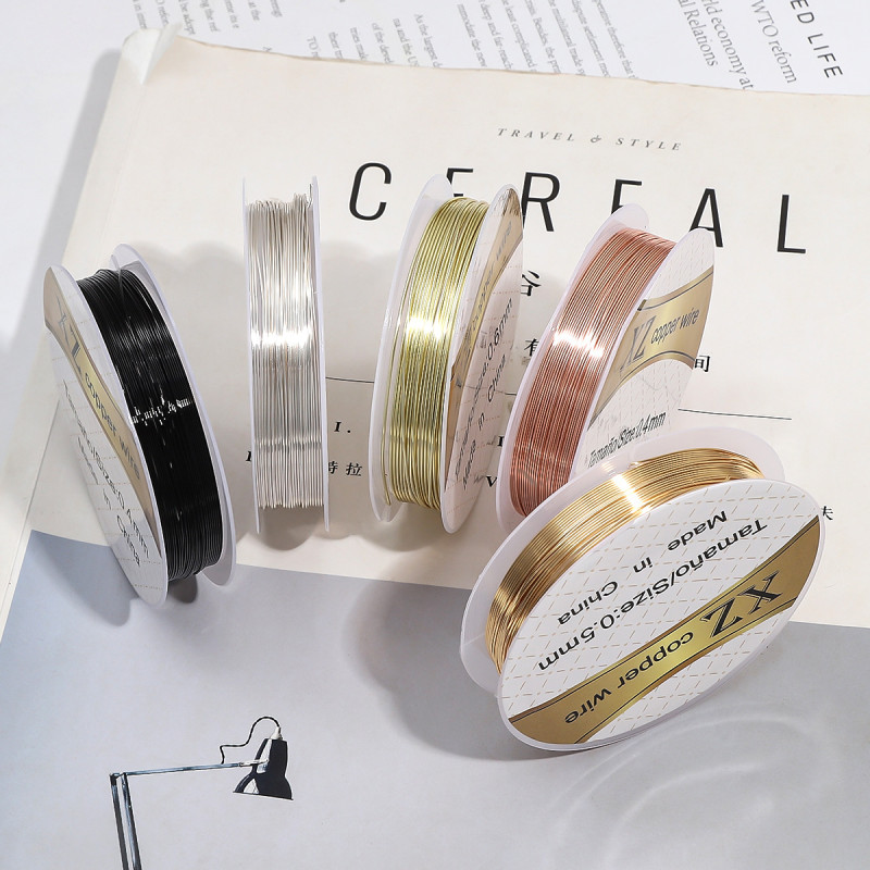 Color-preserving Copper Wire Braided Styling Line Handmade Diy Hairpin Metal Material