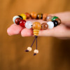 New 18-seed Rosary Disc to Play Colorful Bracelet Style Niche Design Ins Retro Lucky