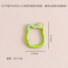 Painted Colorful Cartoon Flowers Kt Lucky Cat Spring Buckle Metal Diy Jewelry Accessories