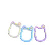 Painted Colorful Cartoon Flowers Kt Lucky Cat Spring Buckle Metal Diy Jewelry Accessories