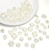 Abs Imitation Pearl String Beads Flower Holder Petals Spacer Antique Handmade Diy