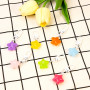 Candy Color Creative Cute Transparent Jelly Star Keychain Diy Jewelry Pendant Chubby