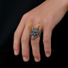 Popular Golden Horn Prajna Ring, Men’s Ghost Mask, Cool Personalized Accessories