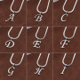 Personalized Fashion 26 English Letter Pendant Necklace for Women, Versatile Stainless