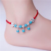 National Style Creative Footwear for Girls in Their Zodiac Year, Cute Red Rope Bells