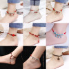 National Style Creative Footwear for Girls in Their Zodiac Year, Cute Red Rope Bells