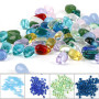 9*6mm Glass Water Drop Petal Pendant Diy Handmade Czech Colored Glaze Ancient Style Hair