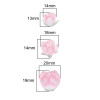 Girly Pink Three-dimensional Lotus Peach Blossom Heat Shrink Sheet Pendant Handmade Diy