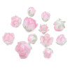 Girly Pink Three-dimensional Lotus Peach Blossom Heat Shrink Sheet Pendant Handmade Diy