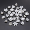 Abs Imitation Pearl String Beads Flower Holder Petals Spacer Antique Handmade Diy
