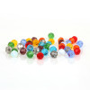 4mm Glass Faceted Round Ball Beads Bracelet Necklace Diy Crystal Color Plated Accessories