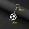 Stainless Steel Keychain Fashionable Non-fading Geometric Round Volleyball Football