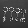 Stainless Steel Jewelry Polished Cut Color 26 English Letters Art Pendant Keychain