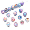 Acrylic Hand-painted Beads Round Square Handmade Diy Bracelet Necklace Bead Accessories
