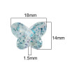 Acrylic Plated Onion Pink Butterfly Loose Beads Beading Handmade Diy Accessories Jewelry