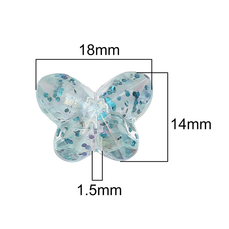 Acrylic Plated Onion Pink Butterfly Loose Beads Beading Handmade Diy Accessories Jewelry